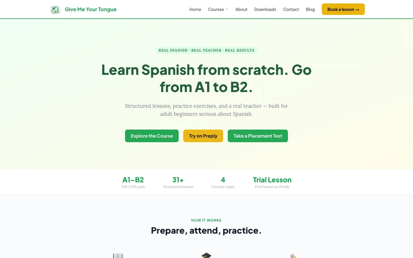 Give Me Your Tongue homepage