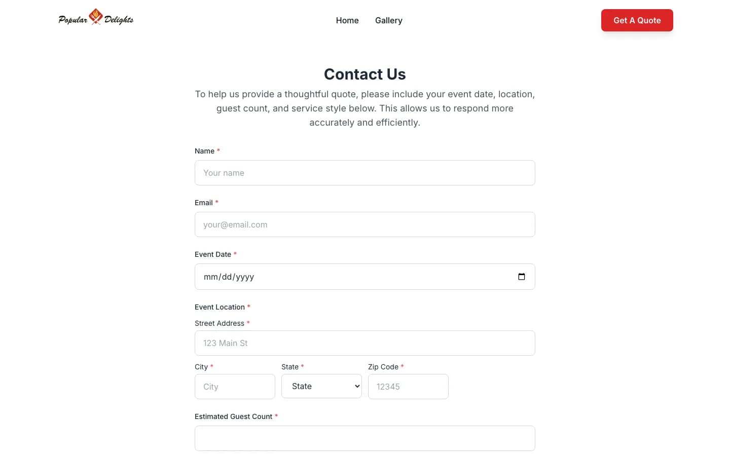 Contact form